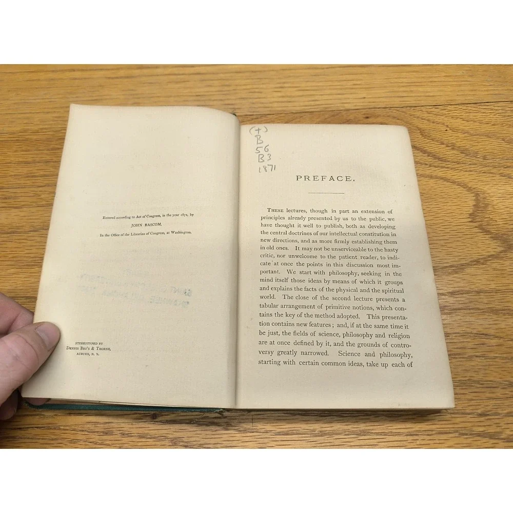 Science, Philosophy‎ and Religion John Bascom 1871